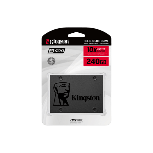 Disque Dur interne SSD Kingston A400 2.5" SATA Rev 3.0 (SA400S37_240G)