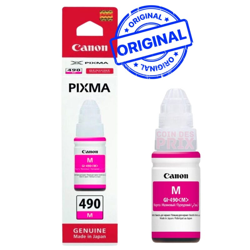 Canon GI-490 M Magenta bouteille d'encre Canon d'origine (0665C001AB)