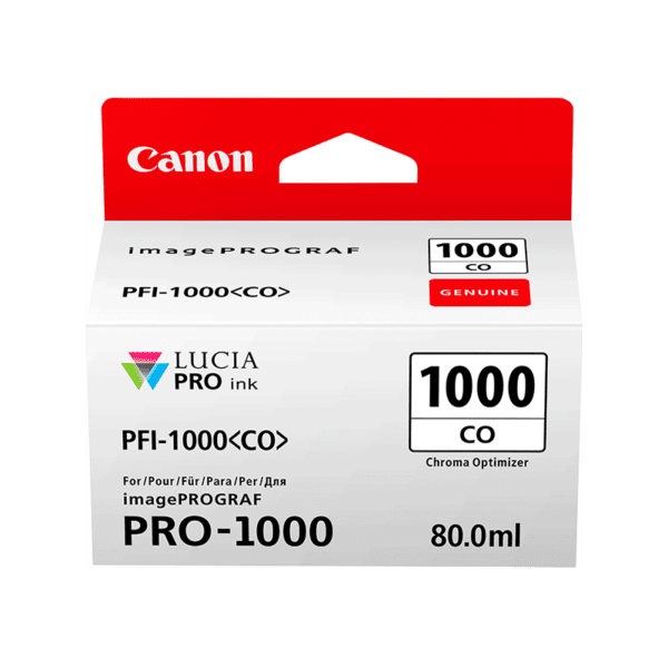 Canon PFI-1000 CO optimisation de chrominance - Cartouche d'encre Canon d'origine (0556C001AA)