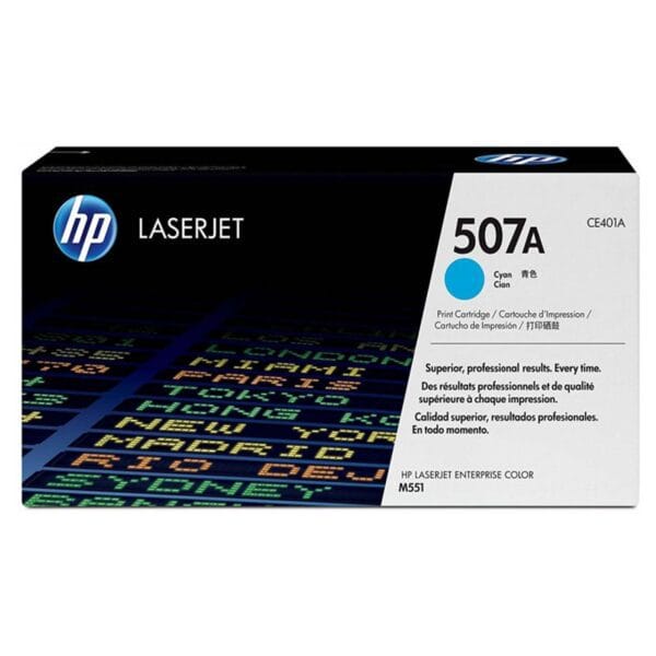 HP 507A Cyan CE401A - Toner LaserJet d'origine