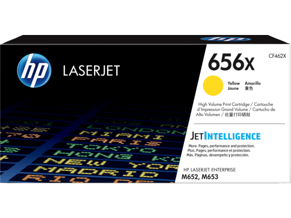 HP 656X High Yield Yellow Original LaserJet Toner Cartridge (CF462X)