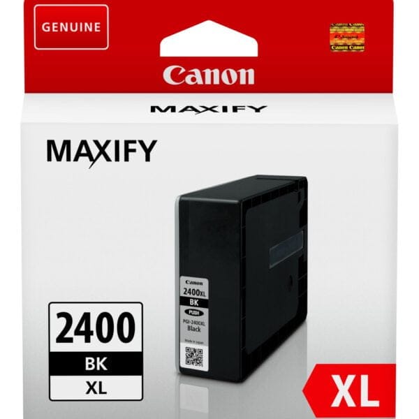 Canon PGI-2400XL BK Noir - Cartouche d'encre grande capacité Canon d'origine (9257B001AA)