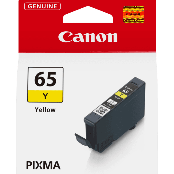 Canon CLI-65Y Jaune - Cartouche d'encre Canon d'origine (4218C001AA)