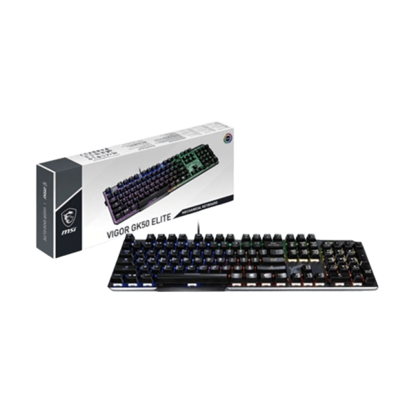 Clavier gaming rétroéclairé mécanique MSI VIGOR GK50 elite - AZERTY (S11-04FR231-CA)