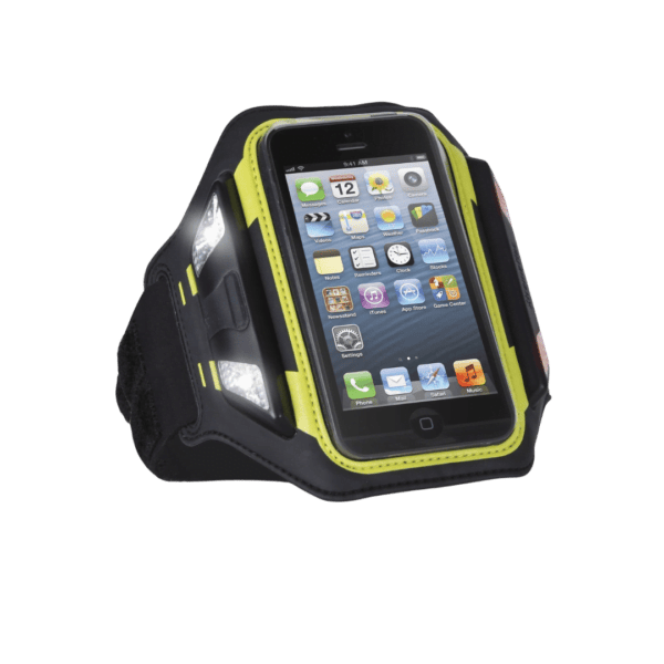 Xtrememac Sportwrap Brassard lumineux en néoprène avec LED pour iPhone 5 et iPod Touch Noir (IPP-LSWN-13)